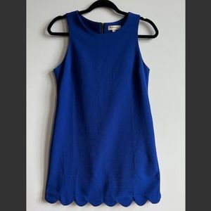 Juniors Blue Scallop Bottom Dress, size XS